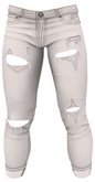RIOT / Griffin Crop Jeans - White | Jake/ Gianni / Legacy