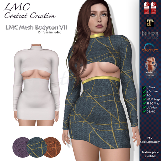 LMC Mesh - Bodycon VIII - Textures Included