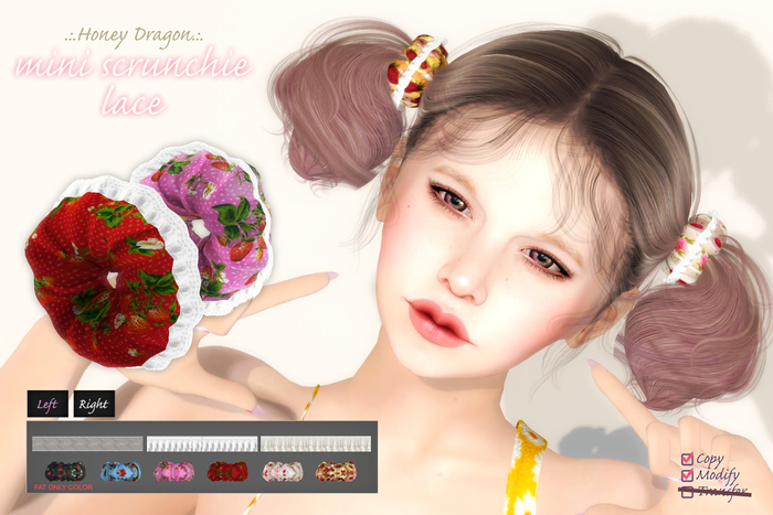 .:.H/D.:. mini scrunchie lace // FAT [20FAC1]