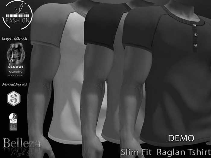 Slim Fit  Raglan Tshirt DEMO