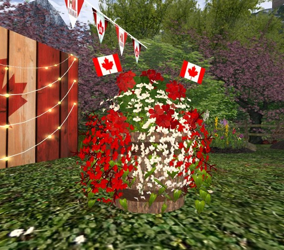 Canada Day Planter