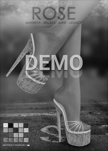 ...:::Beautiful Dirty Rich:::... Rose -Heels- DEMO