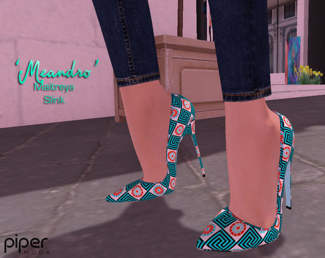Piper Moda 'Meandro' pointy high heels_Maitreya
