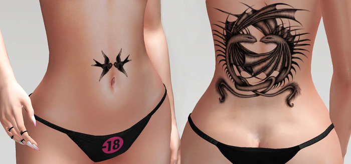 Snake Dragon BOM tattoo (unisex)