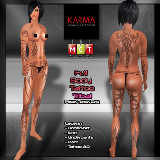 Karma - Full Body Tattoo TRIBAL