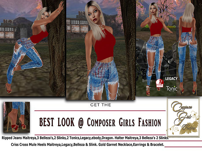 !CGF-*Freedom 1* Ripped Jeans Outfit