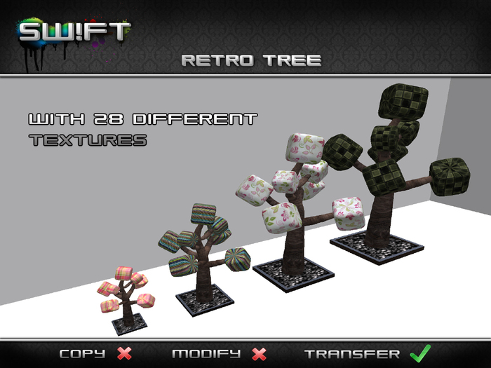 -SW!FT-  Retro Tree - 28 different textures