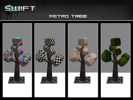 Second Life Marketplace - -SW!FT- Retro Tree - 28 different textures