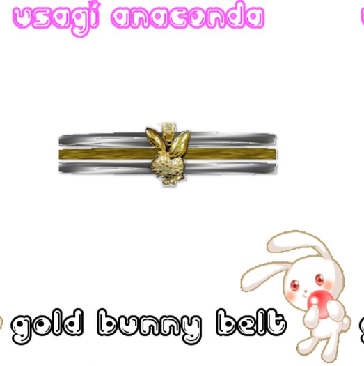 Second Life Marketplace - usagi anaconda - belt - circle with blings belt