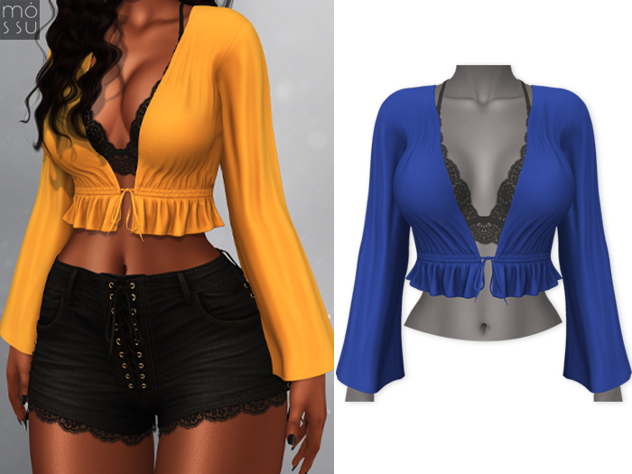 Mossu - Luna Top - Blue