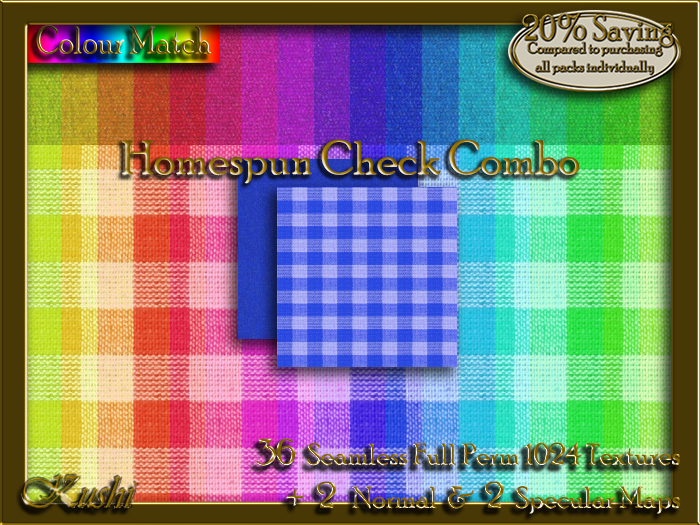 Homespun Check Combo Textures