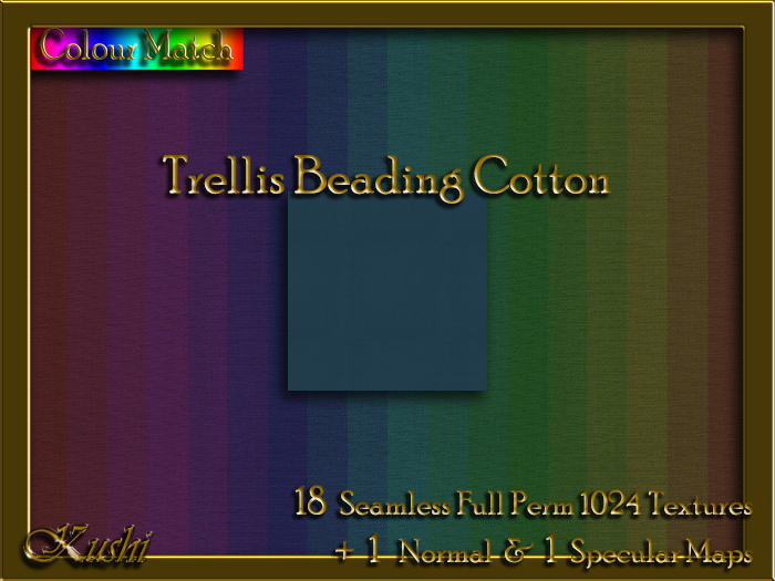 Trellis Beading Cotton Solids Textures