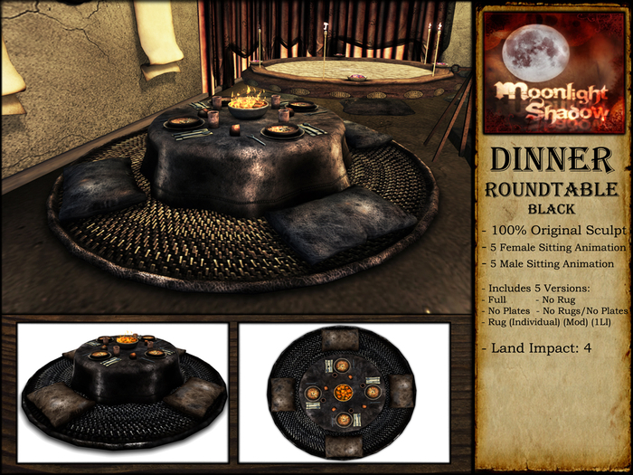"Moon_Sha" Dinner Roundtable Black (Copy)