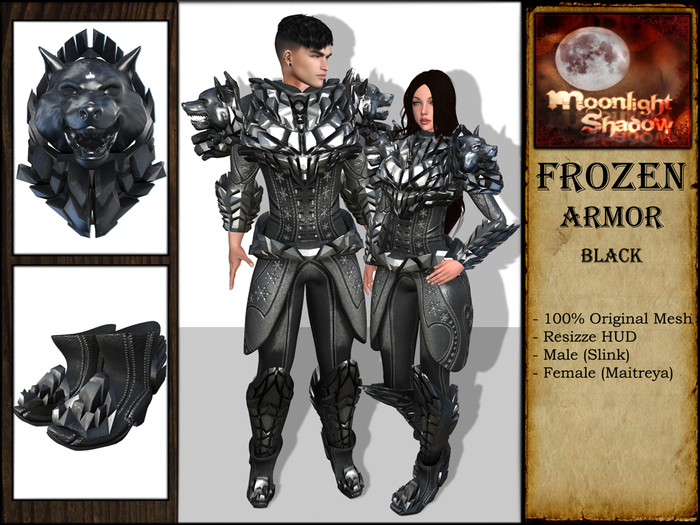 "Moon_Sha" Frozen Armor - Black (Boxed)