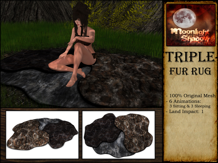 "Moon_Sha" Triple Fur Rug (Copy)