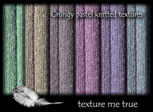 Grungy pastel knitted textures