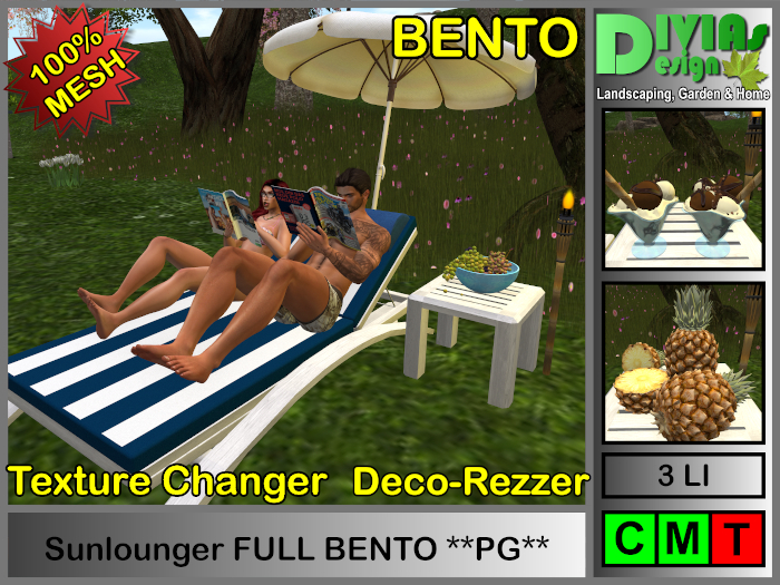 Sunlounger FULL BENTO on/off **PG VERSION**