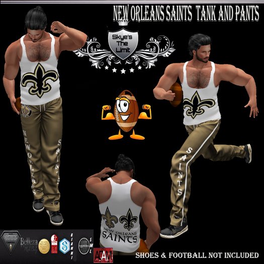 :STLF: NEW ORLEANS SAINTS PANT AND TANK