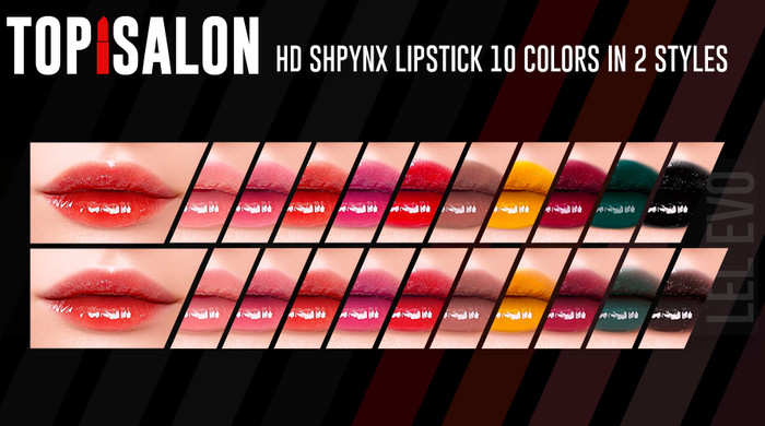 TOP1SALON - HD SPHYNX LIPSTICK (Lelutka Evolution) P2