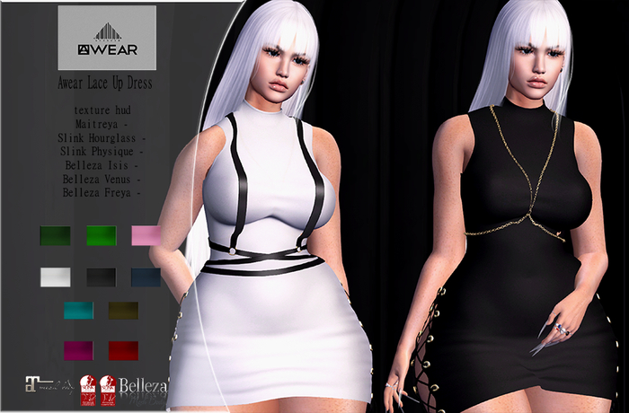 Awear Lace Up Dress