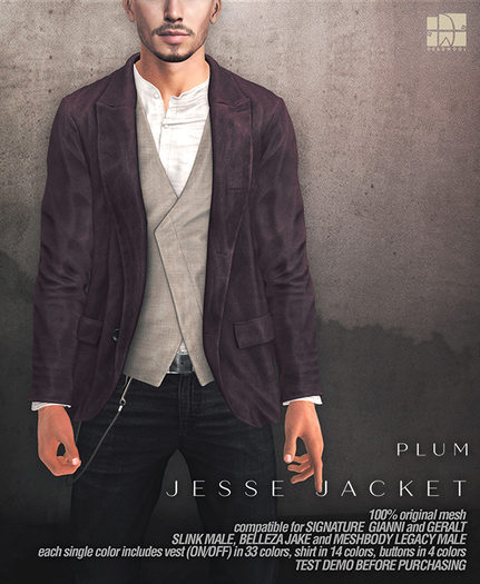 [Deadwool] Jesse jacket - plum