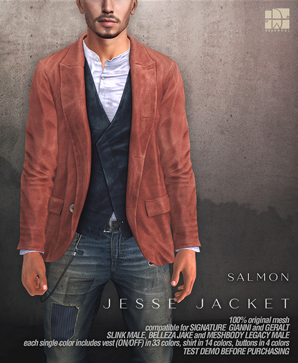 [Deadwool] Jesse jacket - salmon