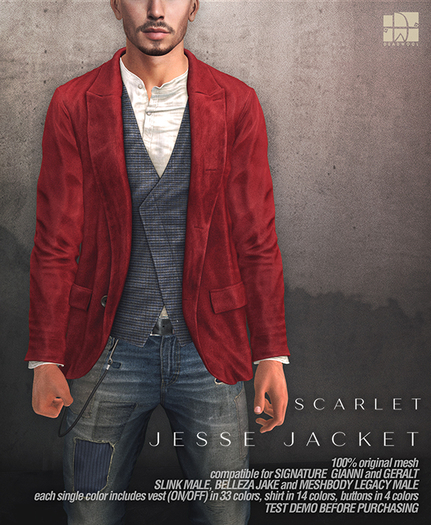 [Deadwool] Jesse jacket - scarlet