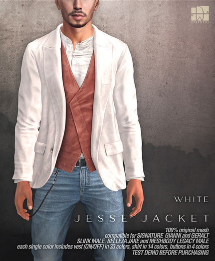 [Deadwool] Jesse jacket - white