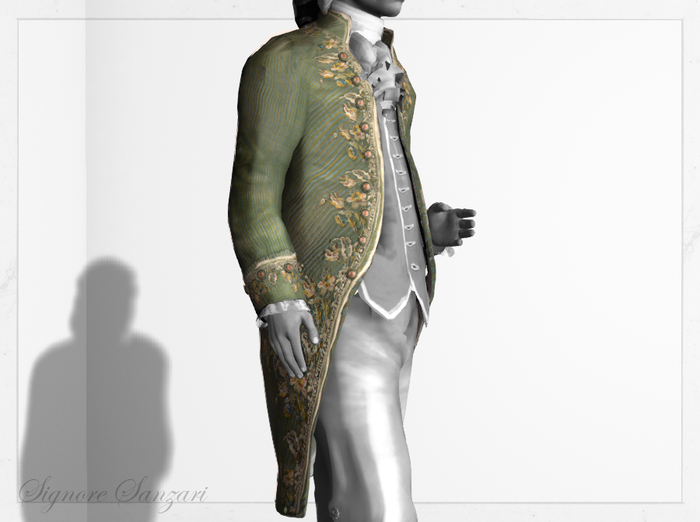 green frock coat