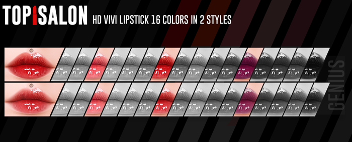 TOP1SALON - HD VIVI LIPSTICK (Genus) DEMO