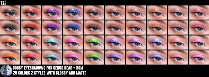 TOP1SALON - BOOSY EYESHADOW (Genus) + BOM