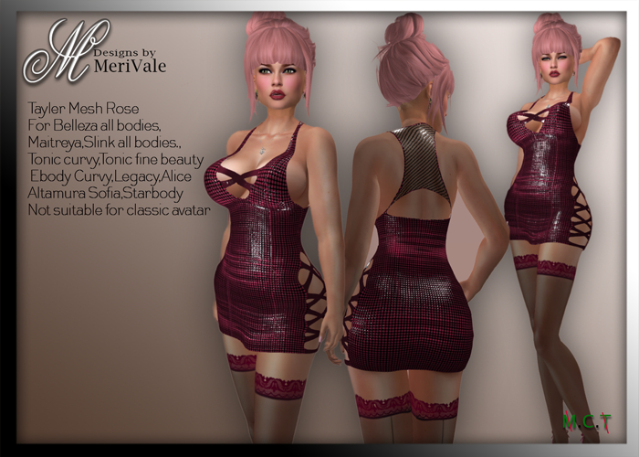 Merivale Tayler Mesh Rose