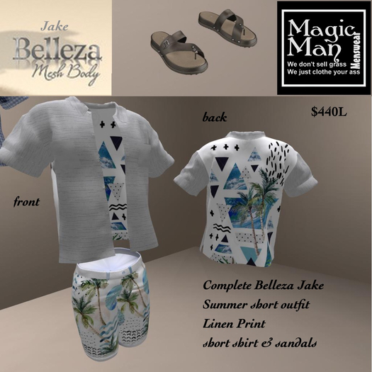 Complete Belleza Jake Summer short Patterned outfit-Box
