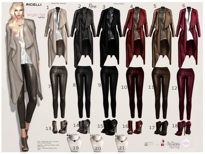 R.icielli Gacha - IMOGEN Set / Item 16 Boots Red