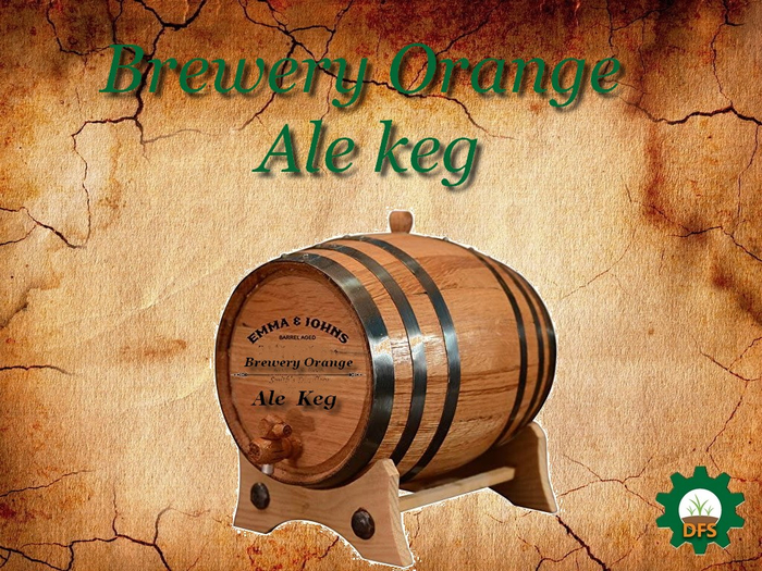 DFS Texture Brewery Orange Ale Keg