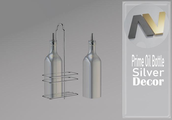 [Versatile ] Prime Oil Bottle - Silver