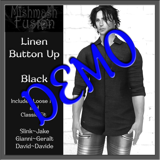 ~*MF*~ Satisfaction Linen Button Up - Demo (ADD)