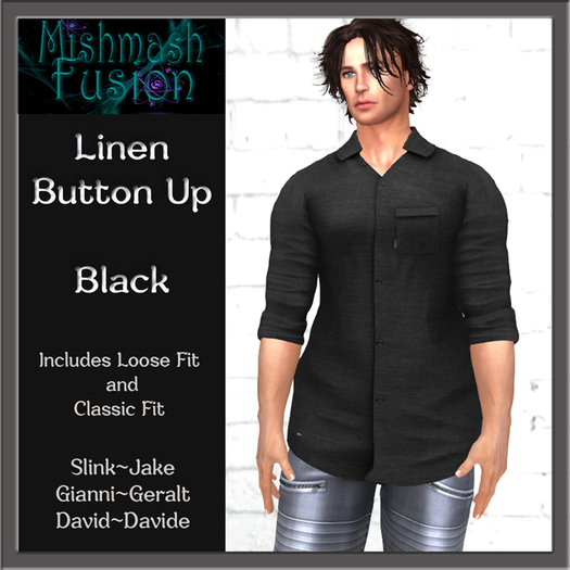 ~*MF*~ Satisfaction Linen Button Up - Black