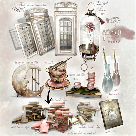 {anc} garden. pinkbook. (box)