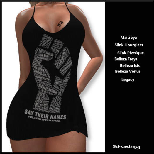 Say Thier Names Knotted Dress