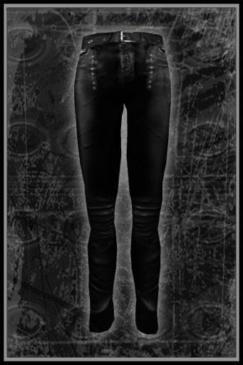 Unisex leather biker pants