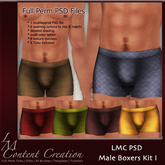 LMC PSD FILES - Male Boxers Kit I - Men's BOM Underwear