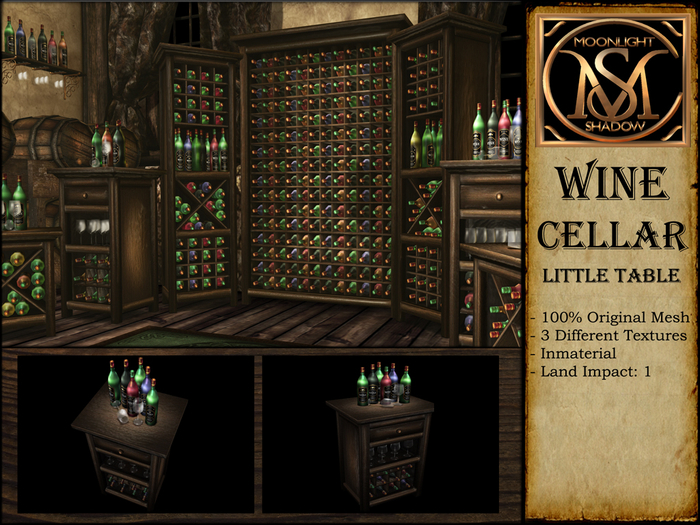 "Moon_Sha" Wine Cellar - Little Table (Boxed)