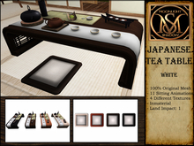 "Moon_Sha" Japanese Tea Table - White (Boxed)