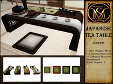 "Moon_Sha" Japanese Tea Table - Green (Boxed)