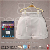 Baiastice_Anohni Shorts-White