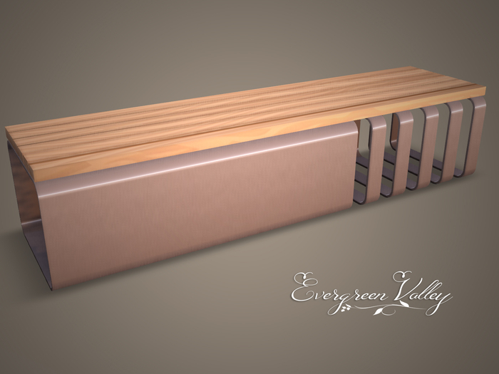 EV - Modern Bench Old Pink