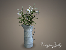 Vase Zinc Pitcher Lily