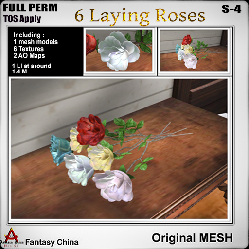 Full Perm Laying Roses s-4 