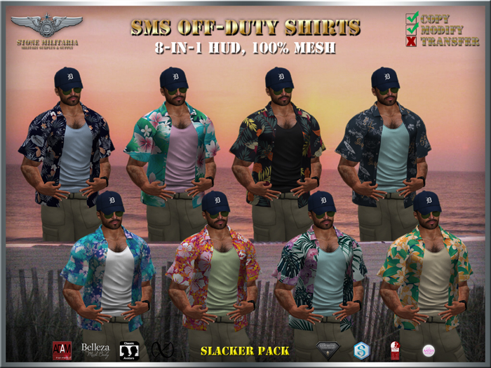 SMS Off-Duty Shirts - Slacker Pack DEMO
